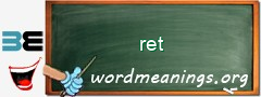 WordMeaning blackboard for ret